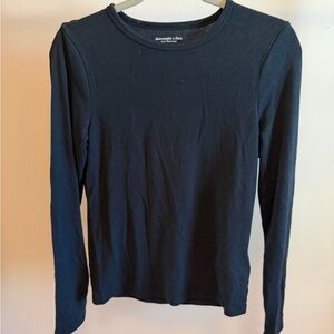Abercrombie & Fitch Classic Black Long Sleeve Tee